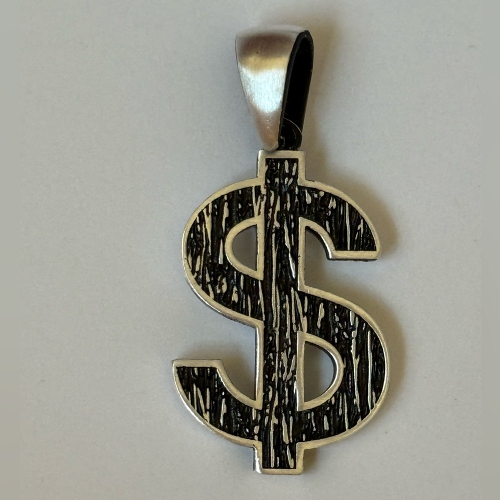 $ pendant 925 sterling silver Unisex